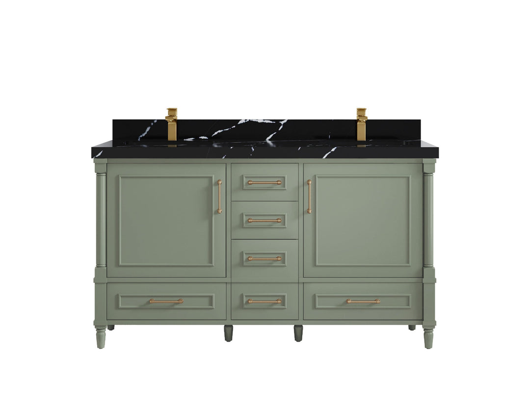 Aberdeen 60 in. W x 22 in. D Double Sink Bathroom Vanity - Willow Bath and Vanity