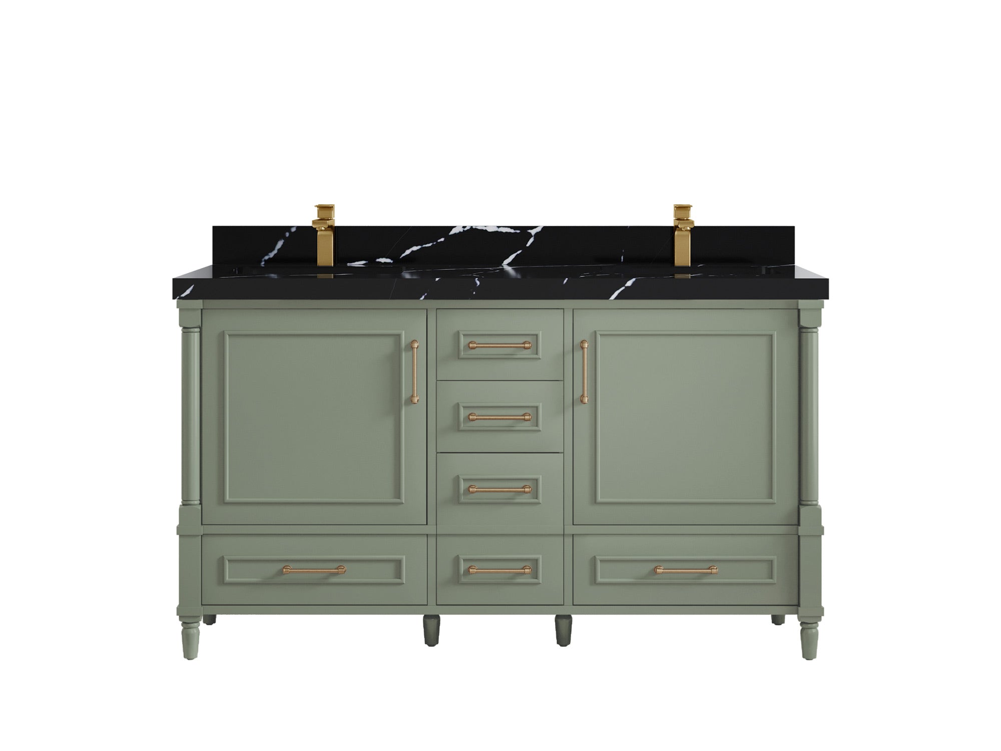 Aberdeen 60 in. W x 22 in. D Double Sink Bathroom Vanity - Willow Bath and Vanity