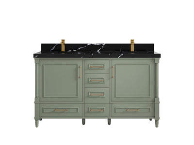 Aberdeen 60 in. W x 22 in. D Double Sink Bathroom Vanity - Willow Bath and Vanity