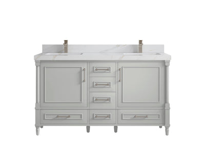 Aberdeen 60 in. W x 22 in. D Double Sink Bathroom Vanity - Willow Bath and Vanity