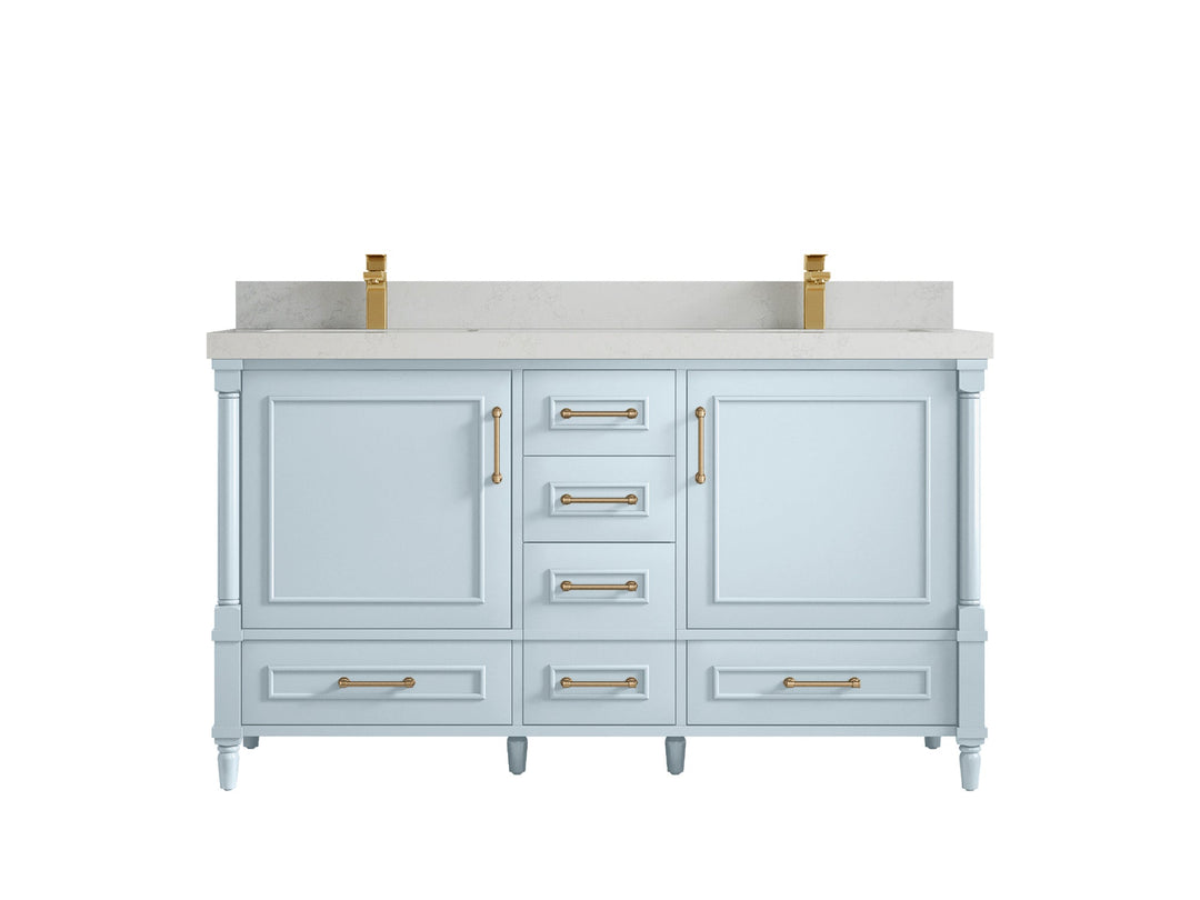 Aberdeen 60 in. W x 22 in. D Double Sink Bathroom Vanity - Willow Bath and Vanity