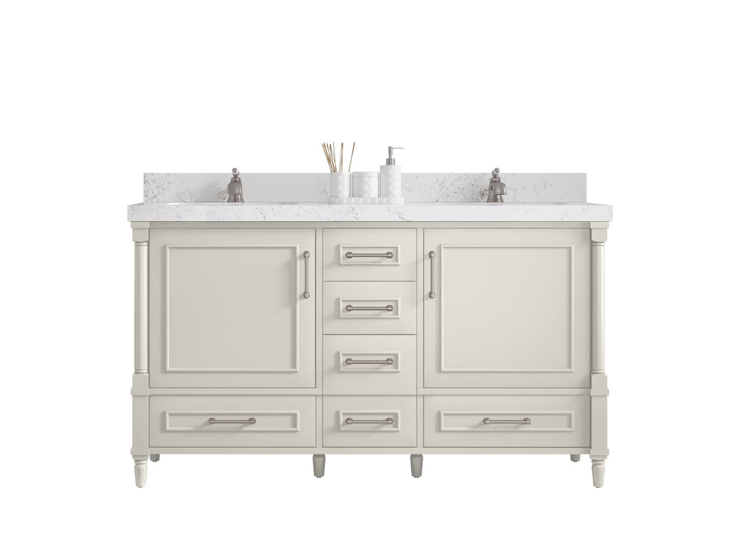 Aberdeen 60 in. W x 22 in. D Double Sink Bathroom Vanity - Willow Bath and Vanity