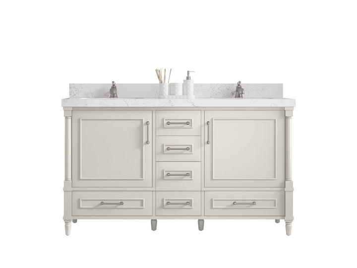 Aberdeen 60 in. W x 22 in. D Double Sink Bathroom Vanity - photo 1