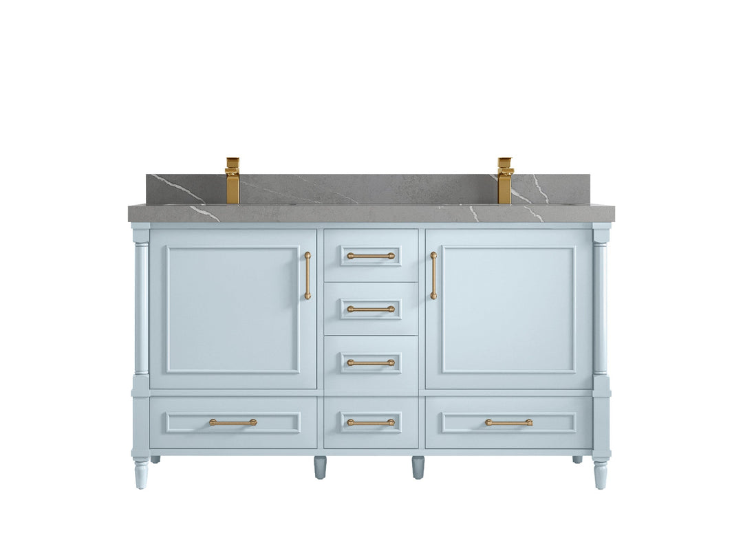 Aberdeen 60 in. W x 22 in. D Double Sink Bathroom Vanity - Willow Bath and Vanity