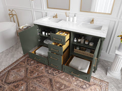 Aberdeen 60 in. W x 22 in. D Double Sink Bathroom Vanity - photo 3