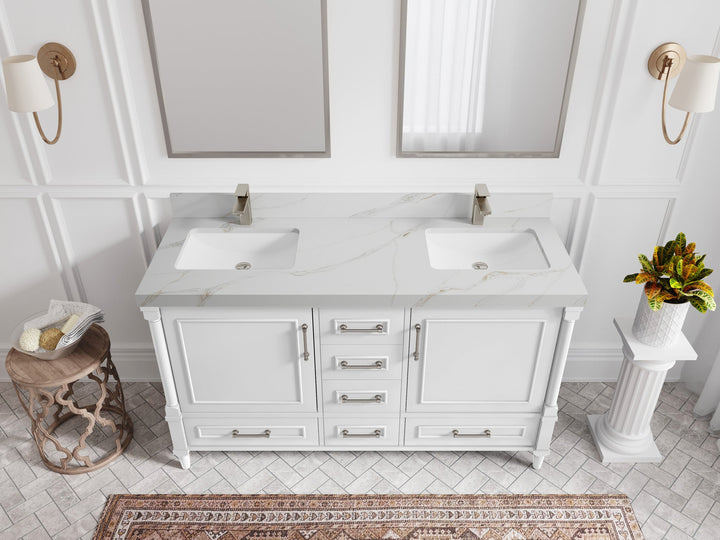 Aberdeen 60 in. W x 22 in. D Double Sink Bathroom Vanity - photo 19