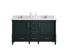 Aberdeen 60 in. W x 22 in. D Double Sink Bathroom Vanity - photo 1