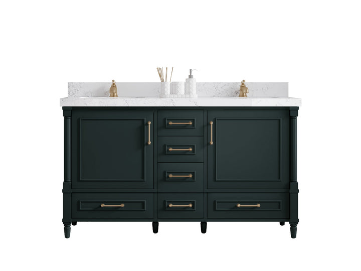 Aberdeen 60 in. W x 22 in. D Double Sink Bathroom Vanity - photo 1