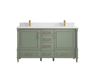 Aberdeen 60 in. W x 22 in. D Double Sink Bathroom Vanity - Willow Bath and Vanity