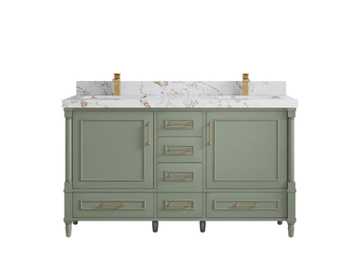 Aberdeen 60 in. W x 22 in. D Double Sink Bathroom Vanity - Willow Bath and Vanity