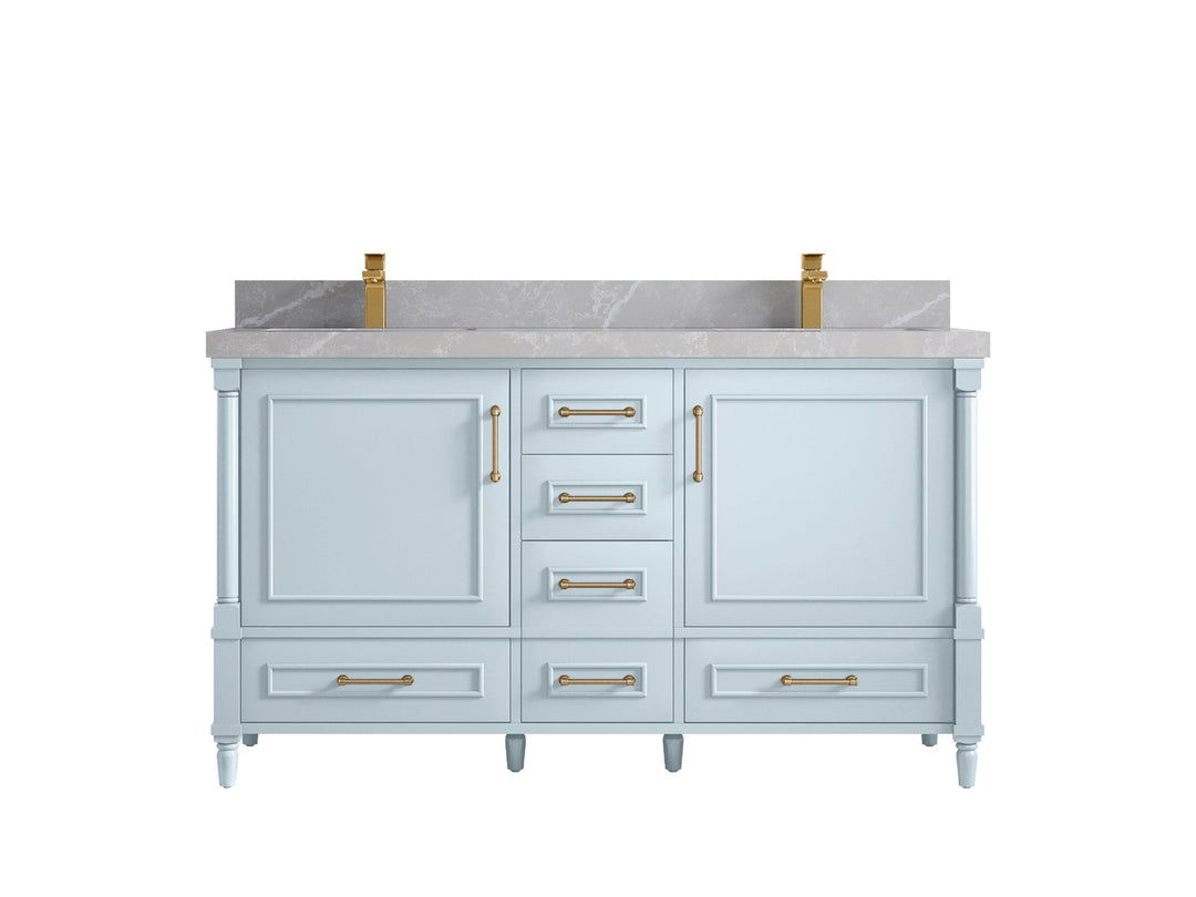 Aberdeen 60 in. W x 22 in. D Double Sink Bathroom Vanity - Willow Bath and Vanity