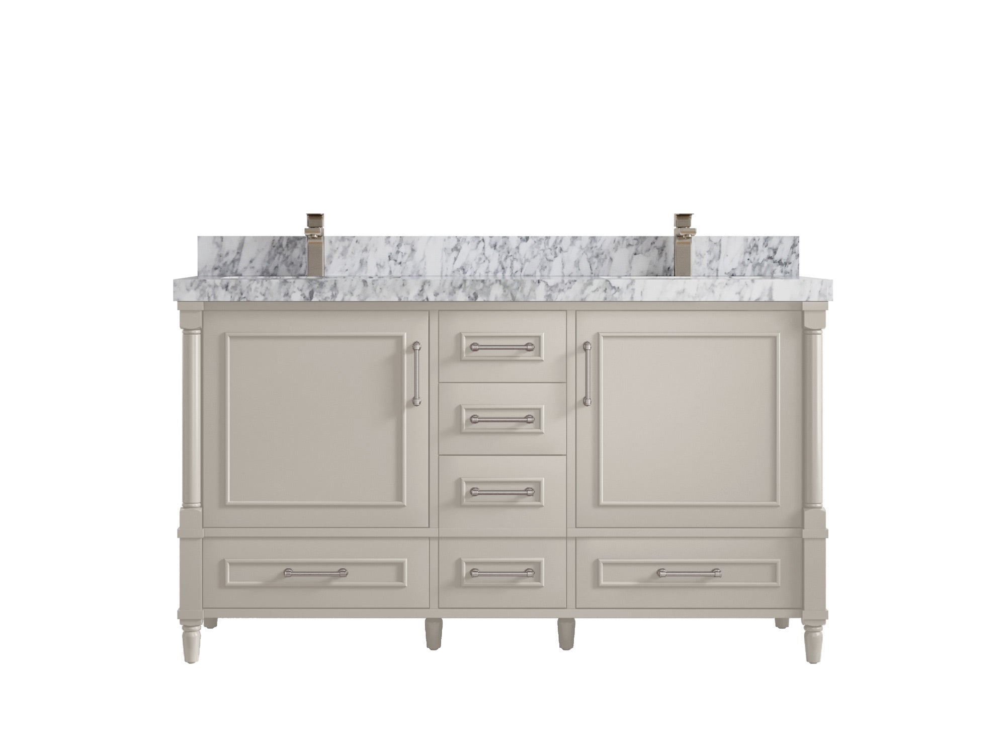 Aberdeen 60 in. W x 22 in. D Double Sink Bathroom Vanity - Willow Bath and Vanity
