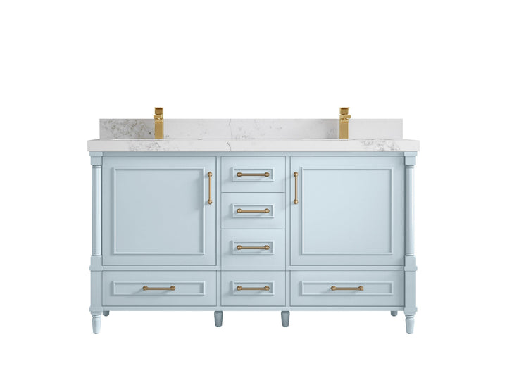 Aberdeen 60 in. W x 22 in. D Double Sink Bathroom Vanity - photo 15