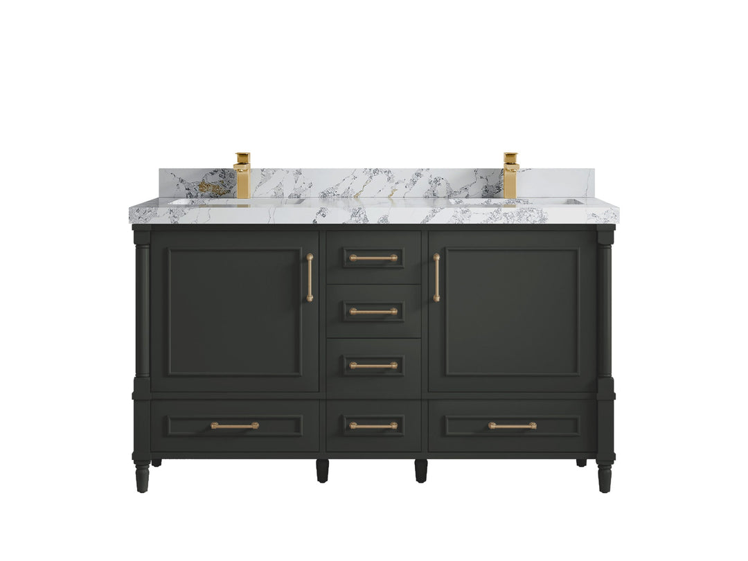 Aberdeen 60 in. W x 22 in. D Double Sink Bathroom Vanity - Willow Bath and Vanity