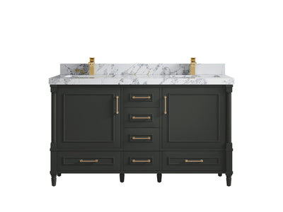 Aberdeen 60 in. W x 22 in. D Double Sink Bathroom Vanity - Willow Bath and Vanity