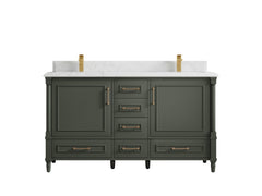 Aberdeen 60 in. W x 22 in. D Double Sink Bathroom Vanity - photo 28