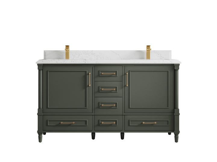 Aberdeen 60 in. W x 22 in. D Double Sink Bathroom Vanity - photo 28