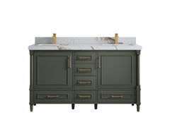 Aberdeen 60 in. W x 22 in. D Double Sink Bathroom Vanity - photo 14