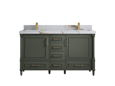 Aberdeen 60 in. W x 22 in. D Double Sink Bathroom Vanity - Willow Bath and Vanity