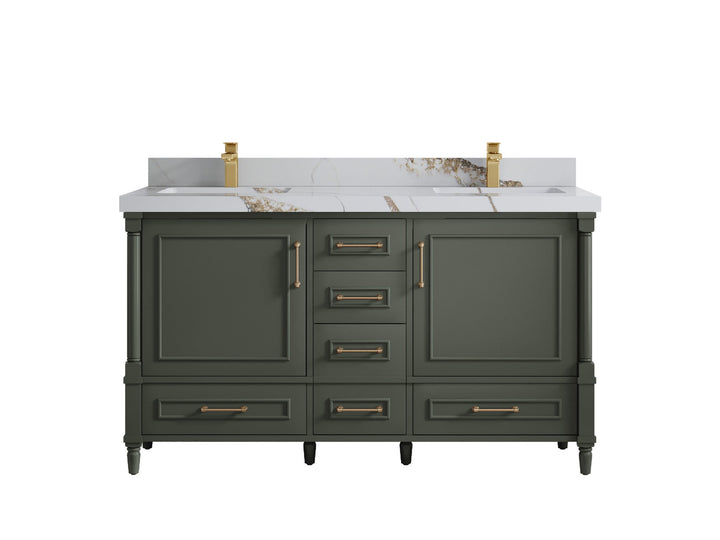 Aberdeen 60 in. W x 22 in. D Double Sink Bathroom Vanity - photo 14