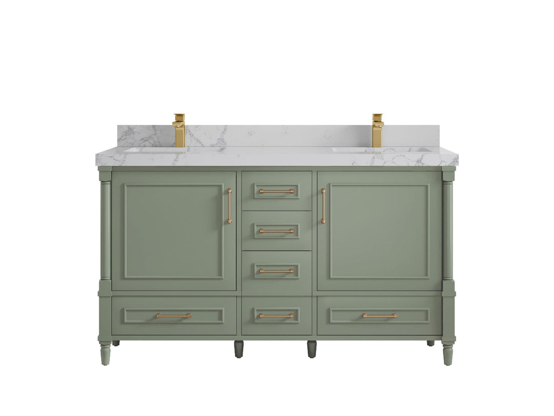 Aberdeen 60 in. W x 22 in. D Double Sink Bathroom Vanity - Willow Bath and Vanity