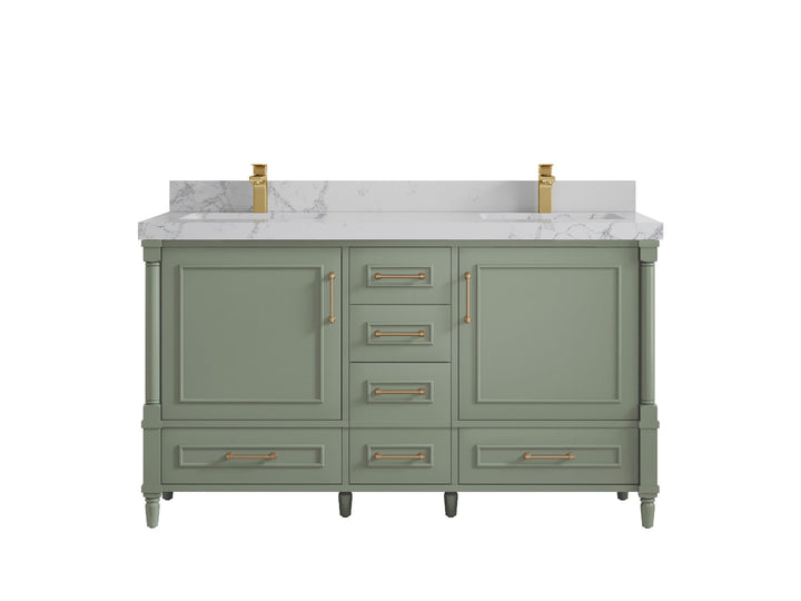 Aberdeen 60 in. W x 22 in. D Double Sink Bathroom Vanity - photo 40