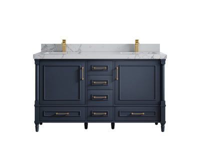 Aberdeen 60 in. W x 22 in. D Double Sink Bathroom Vanity - Willow Bath and Vanity