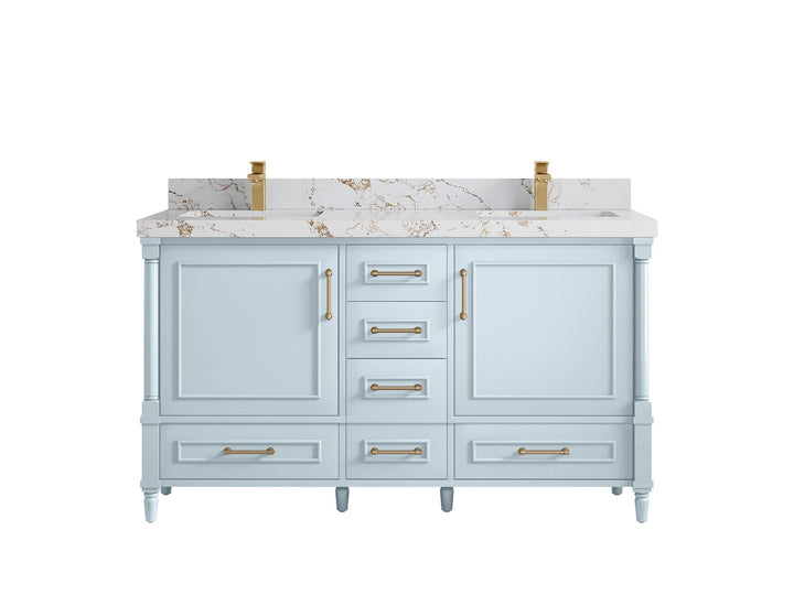 Aberdeen 60 in. W x 22 in. D Double Sink Bathroom Vanity - photo 39