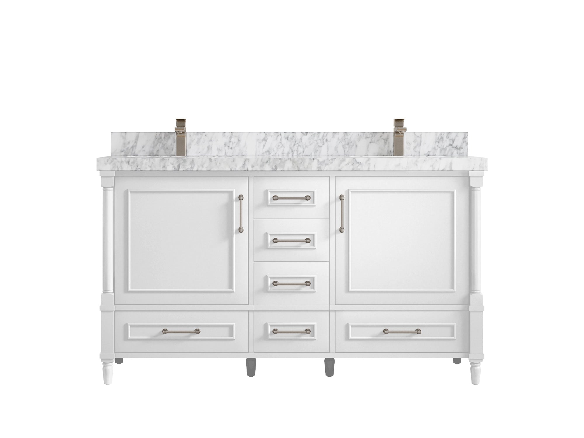 Aberdeen 60 in. W x 22 in. D Double Sink Bathroom Vanity - Willow Bath and Vanity