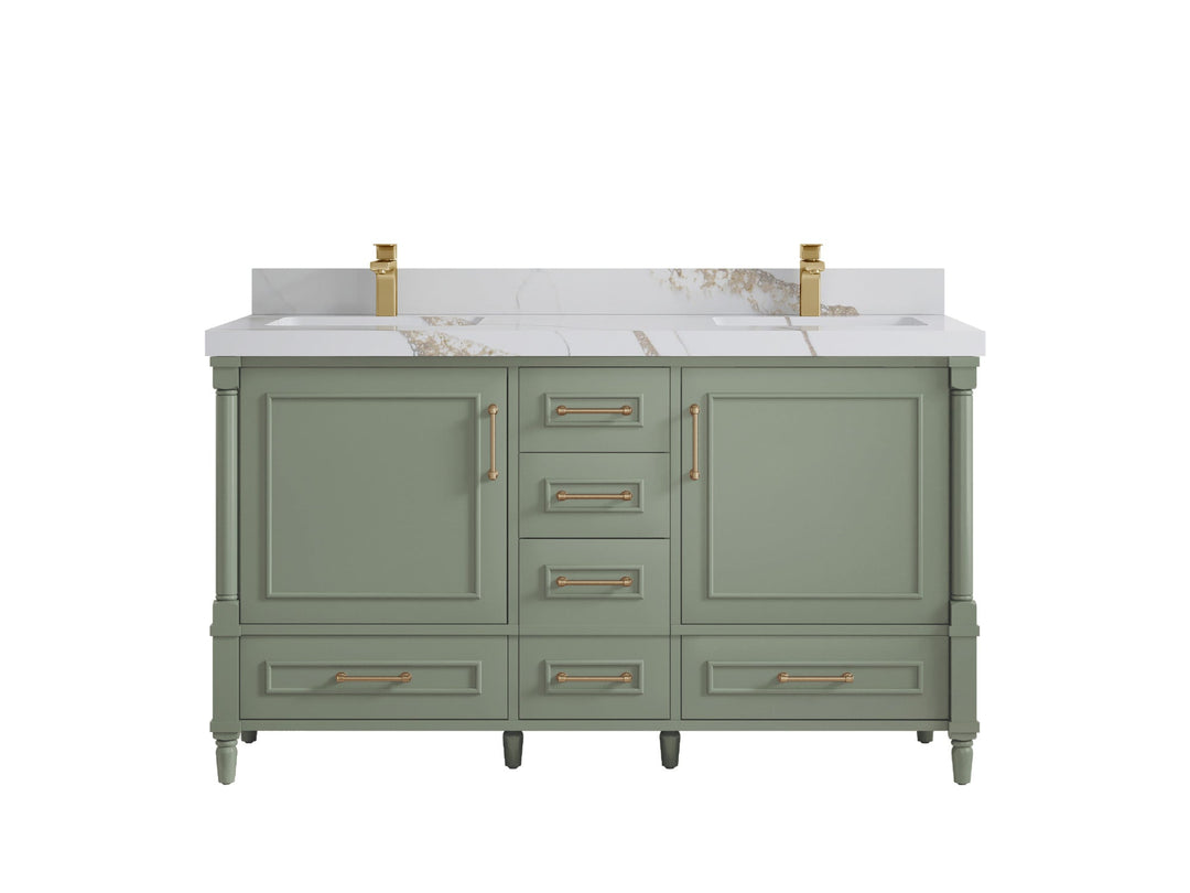 Aberdeen 60 in. W x 22 in. D Double Sink Bathroom Vanity - Willow Bath and Vanity