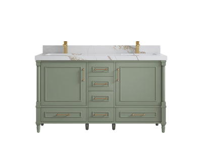 Aberdeen 60 in. W x 22 in. D Double Sink Bathroom Vanity - Willow Bath and Vanity