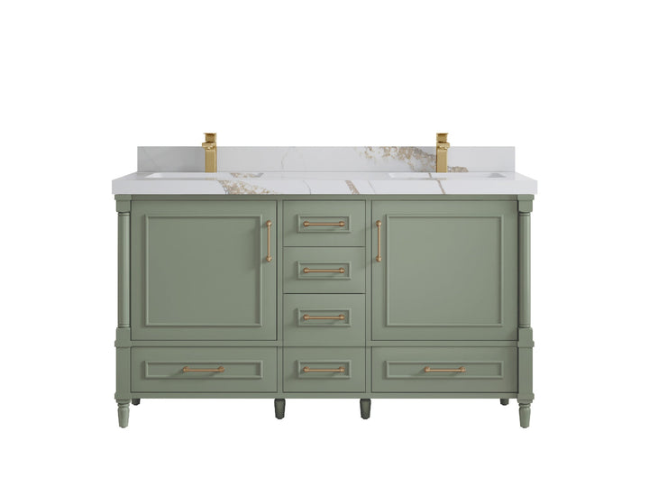 Aberdeen 60 in. W x 22 in. D Double Sink Bathroom Vanity - photo 16