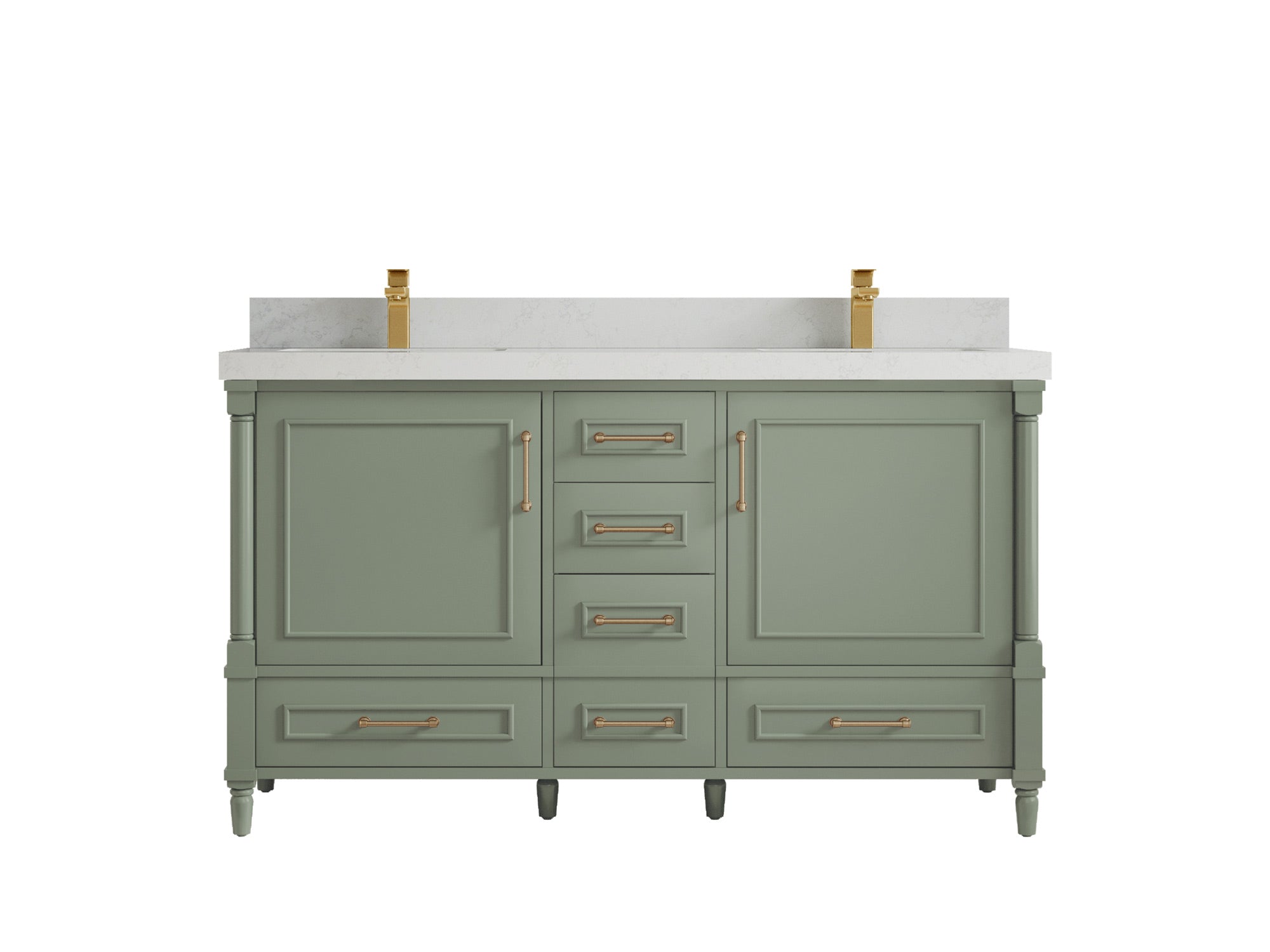 Aberdeen 60 in. W x 22 in. D Double Sink Bathroom Vanity - Willow Bath and Vanity