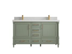 Aberdeen 60 in. W x 22 in. D Double Sink Bathroom Vanity - photo 12