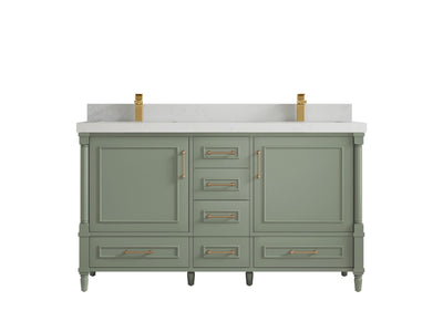 Aberdeen 60 in. W x 22 in. D Double Sink Bathroom Vanity - Willow Bath and Vanity