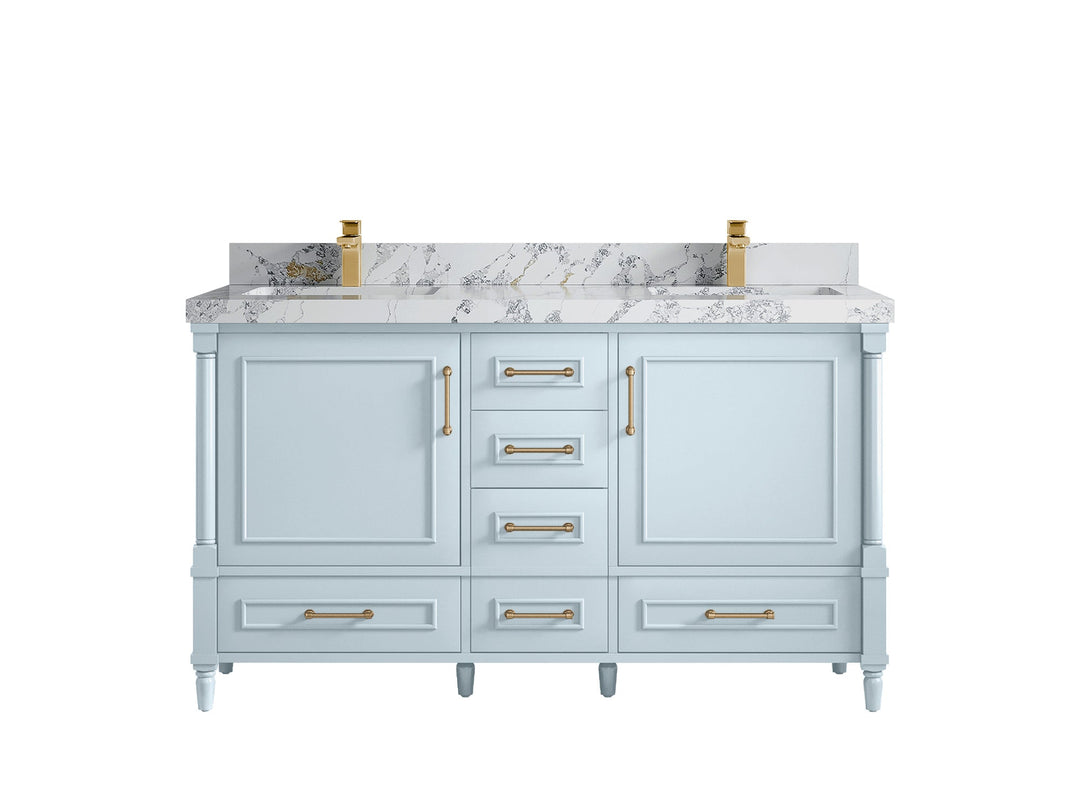 Aberdeen 60 in. W x 22 in. D Double Sink Bathroom Vanity - Willow Bath and Vanity