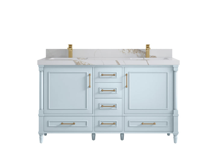 Aberdeen 60 in. W x 22 in. D Double Sink Bathroom Vanity - photo 11