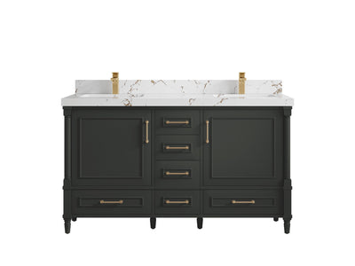 Aberdeen 60 in. W x 22 in. D Double Sink Bathroom Vanity - Willow Bath and Vanity