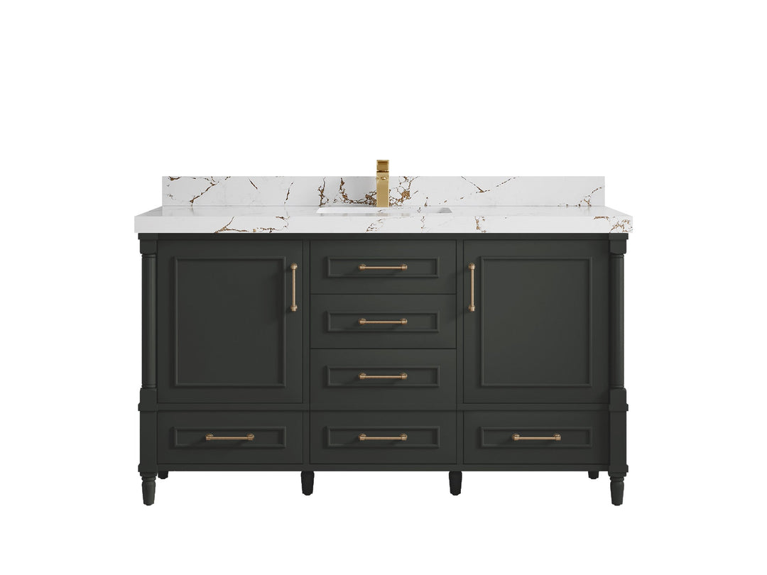 Aberdeen 60 in. W x 22 in. D Single Sink Bathroom Vanity - Willow Bath and Vanity