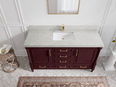 Aberdeen 60 in. W x 22 in. D Single Sink Bathroom Vanity - photo 31