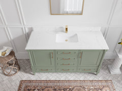 Aberdeen 60 in. W x 22 in. D Single Sink Bathroom Vanity - photo 24