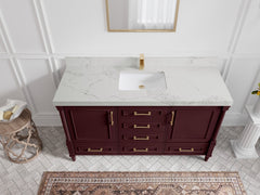 Aberdeen 60 in. W x 22 in. D Single Sink Bathroom Vanity - photo 17