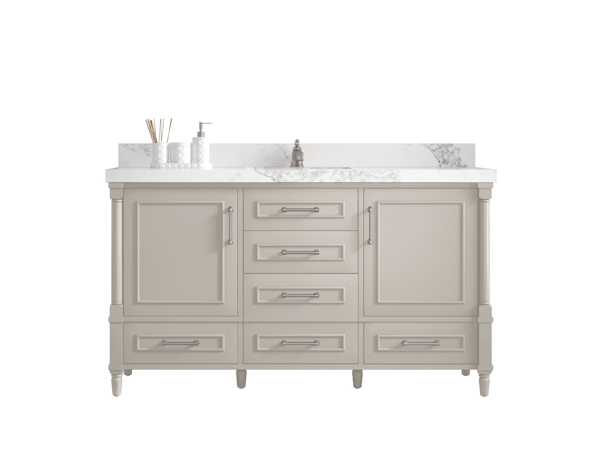 Aberdeen 60 in. W x 22 in. D Single Sink Bathroom Vanity - Willow Bath and Vanity