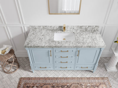 Aberdeen 60 in. W x 22 in. D Single Sink Bathroom Vanity - Willow Bath and Vanity