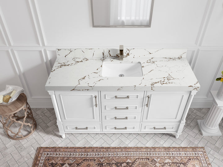 Aberdeen 60 in. W x 22 in. D Single Sink Bathroom Vanity - photo 32