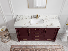Aberdeen 60 in. W x 22 in. D Single Sink Bathroom Vanity - photo 35
