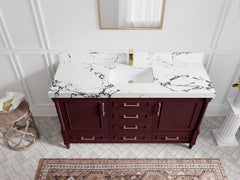 Aberdeen 60 in. W x 22 in. D Single Sink Bathroom Vanity - photo 39