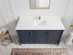 Aberdeen 60 in. W x 22 in. D Single Sink Bathroom Vanity - photo 25