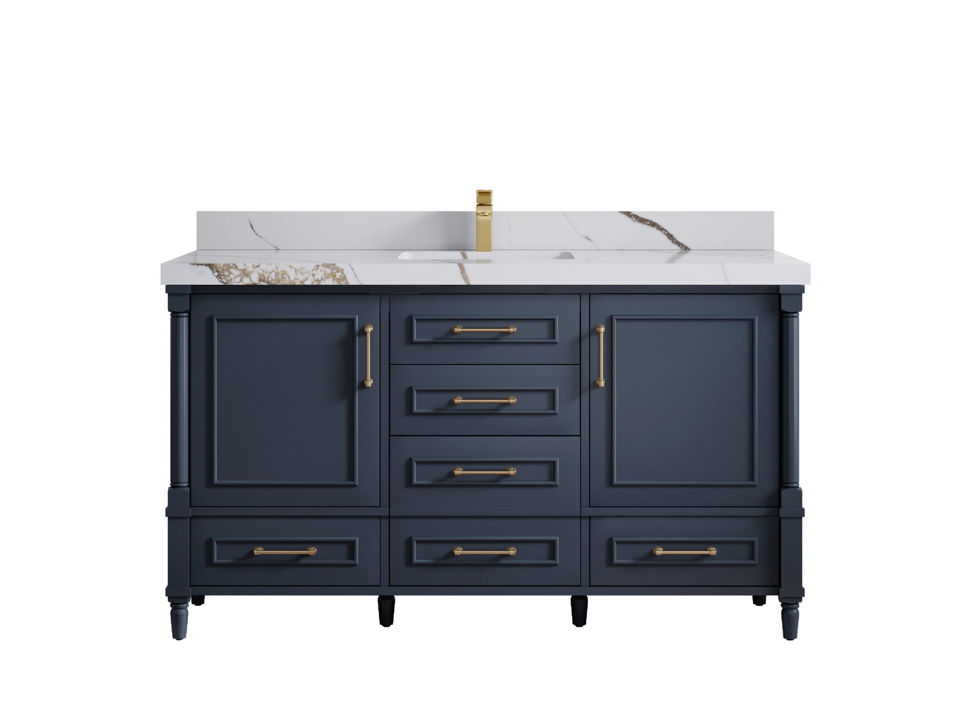 Aberdeen 60 in. W x 22 in. D Single Sink Bathroom Vanity - Willow Bath and Vanity