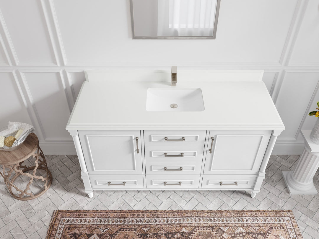 Aberdeen 60 in. W x 22 in. D Single Sink Bathroom Vanity - Willow Bath and Vanity